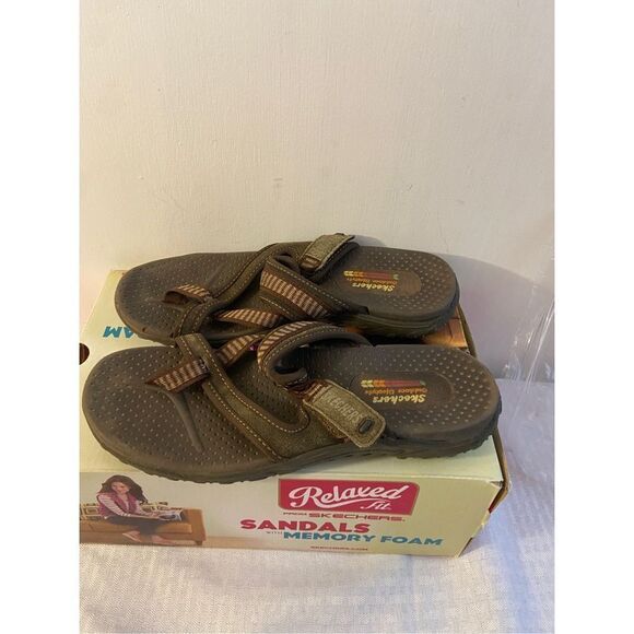Skechers outdoor sandals brown size 8 rn# 47788 - Picture 1 of 4